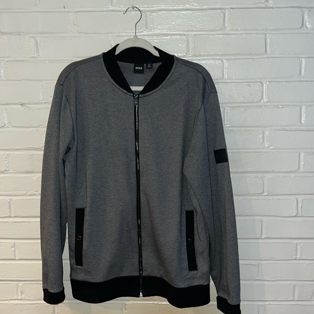 Hugo Boss zip up sweater